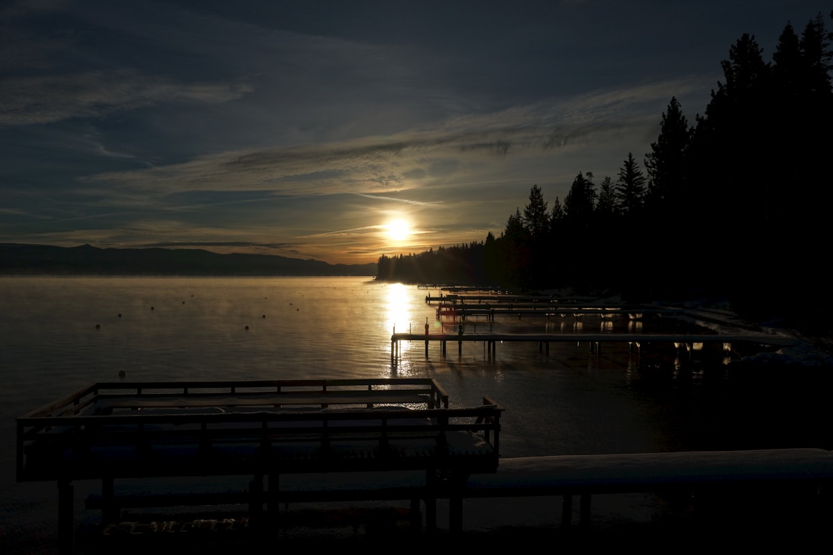 Lake sunrise — calm morning in West Orange County