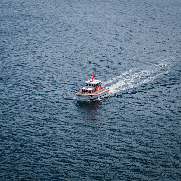 Coast Guard rescue helicopter over ocean