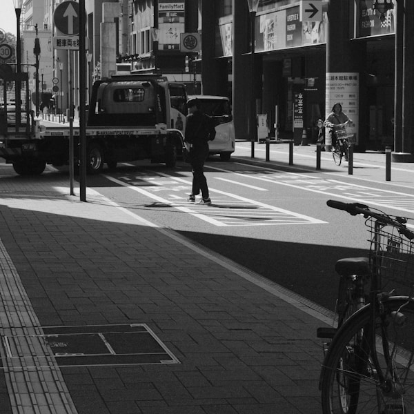 Person riding an electric bike on a city street