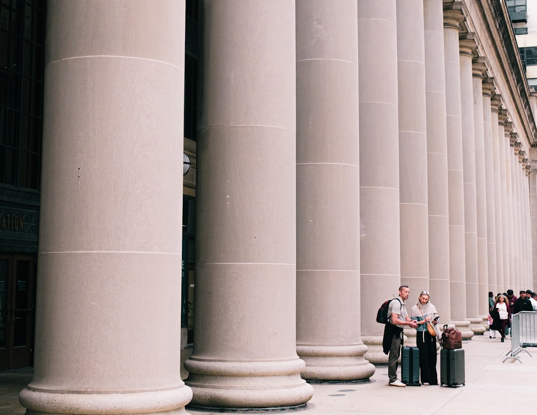 Courthouse columns government building justice
